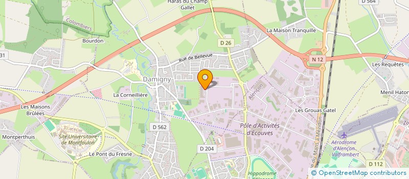 localisation de l'entreprise SCI LECERF à DAMIGNY