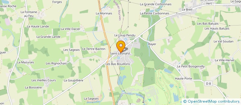localisation de l'entreprise SCI LECHARPENTIER  BAGUER-MORVAN