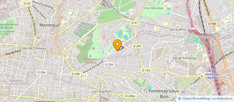 localisation de l'entreprise SCI LECHAT à MONTREUIL