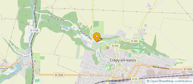 localisation de l'entreprise SCI LECHAT  CREPY-EN-VALOIS