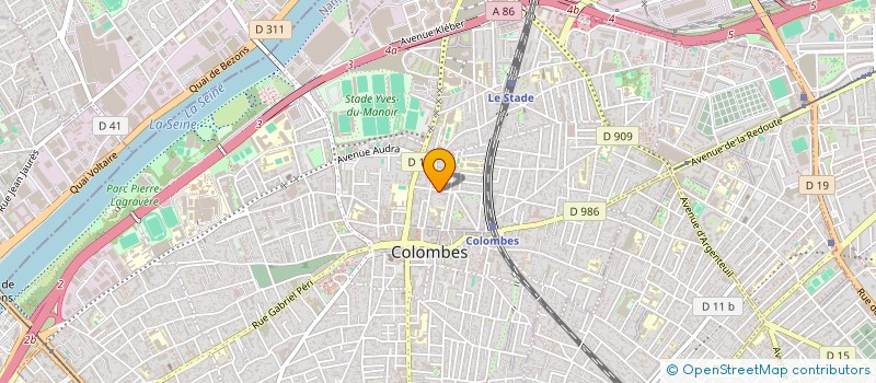 localisation de l'entreprise SCI LECHEVALLIER à COLOMBES