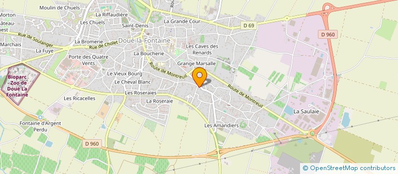 localisation de l'entreprise SCI LECHEVALLIER  DOUE-EN-ANJOU