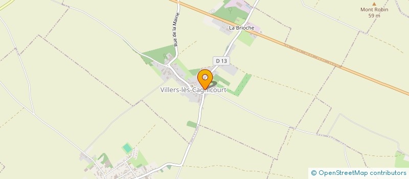 localisation de l'entreprise SCI LECHEVIN  VILLERS-LES-CAGNICOURT