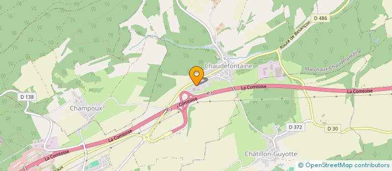 localisation de l'entreprise SCI LECHINE  MARCHAUX-CHAUDEFONTAINE