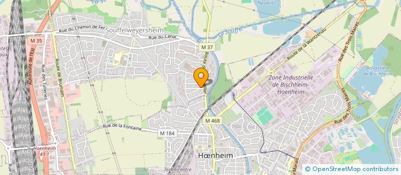 localisation de l'entreprise SCI LECHOUR  SOUFFELWEYERSHEIM