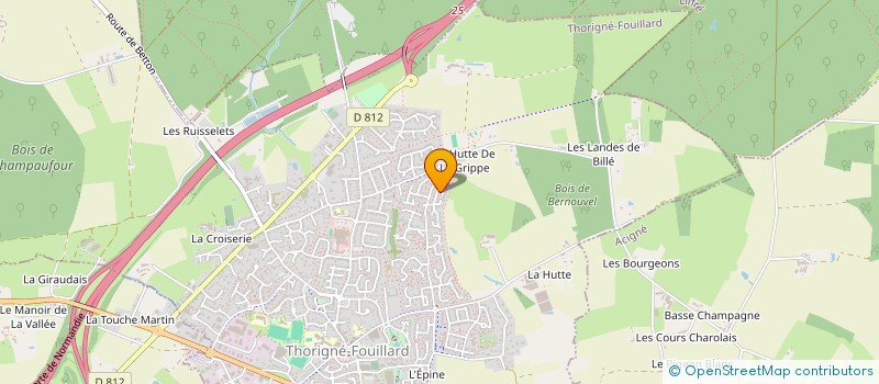 localisation de l'entreprise SCI LECLAIR-MALAKOFF  THORIGNE-FOUILLARD