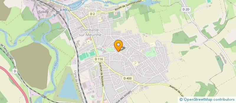 localisation de l'entreprise SCI LECLAME  DOMBASLE-SUR-MEURTHE