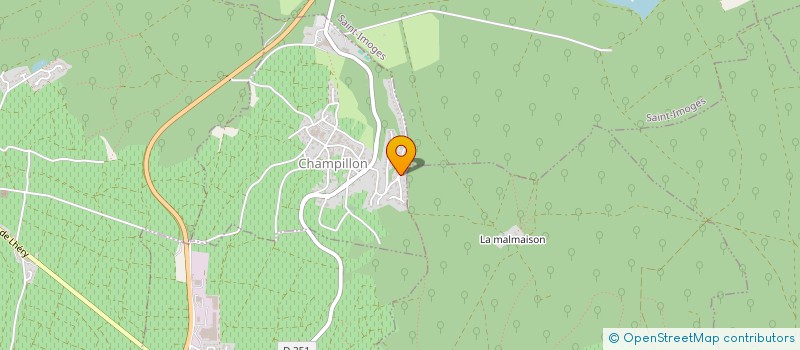 localisation de l'entreprise SCI LECLERC  CHAMPILLON