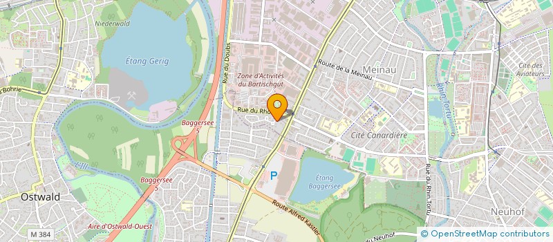 localisation de l'entreprise SCI LECLERC  STRASBOURG