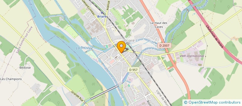 localisation de l'entreprise SCI LECLERC à BRIARE