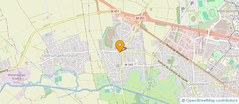 localisation de l'entreprise SCI LECLERC  WOLFISHEIM