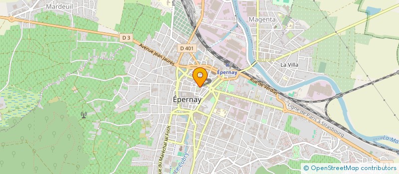 localisation de l'entreprise SCI LECLERC  EPERNAY