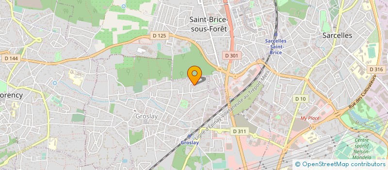 localisation de l'entreprise SCI LECLERC à GROSLAY