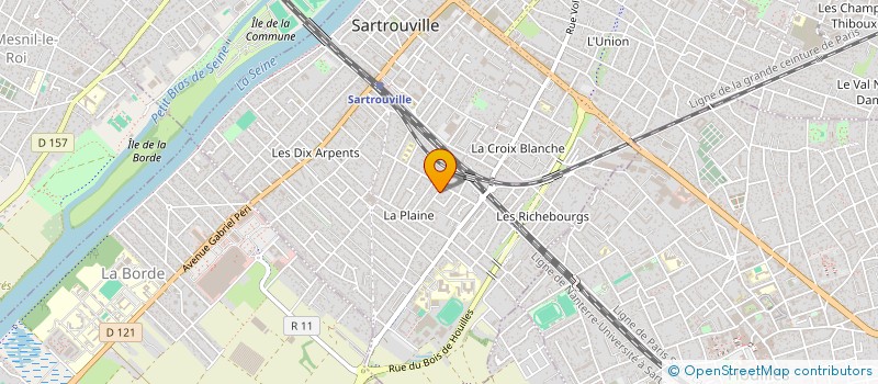 localisation de l'entreprise SCI LECLERC  SARTROUVILLE