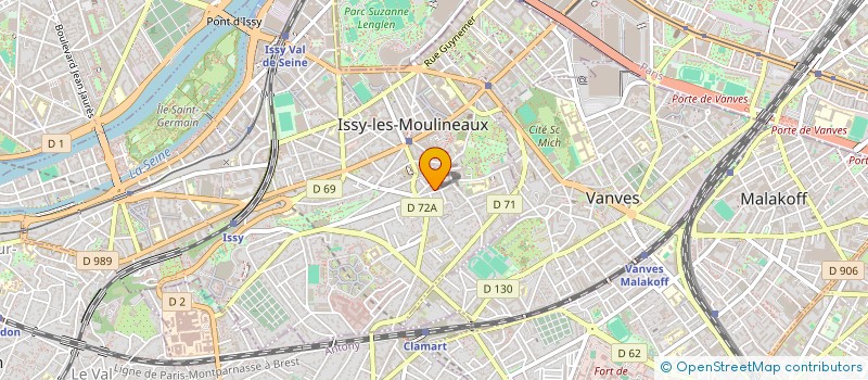 localisation de l'entreprise SCI LECLERC à ISSY-LES-MOULINEAUX