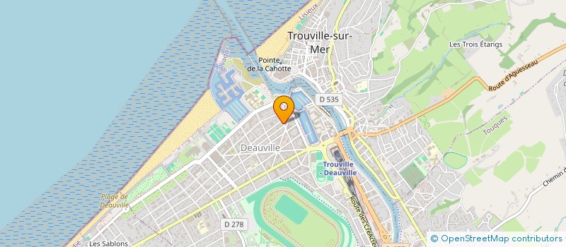 localisation de l'entreprise SCI LECLERC à DEAUVILLE