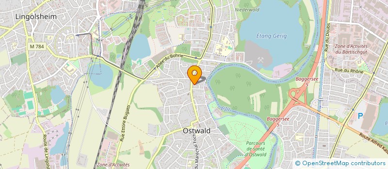 localisation de l'entreprise SCI LECLERC 48  OSTWALD