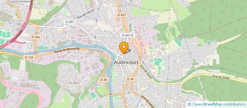 localisation de l'entreprise SCI LECLERC  AUDINCOURT