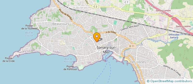 localisation de l'entreprise SCI LECLERC à SANARY-SUR-MER
