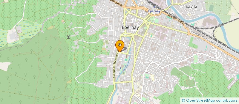 localisation de l'entreprise SCI LECLERC  EPERNAY