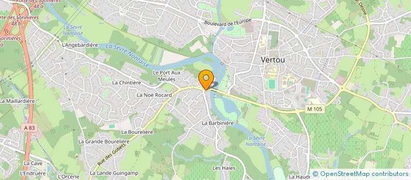 localisation de l'entreprise SCI LECLERC  VERTOU