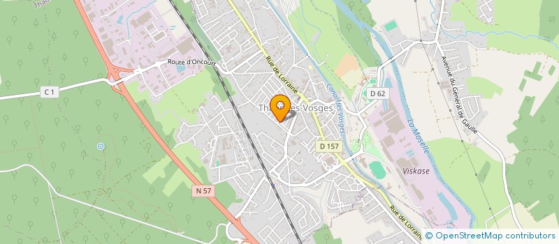 localisation de l'entreprise SCI LECLERC  THAON-LES-VOSGES