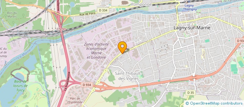 localisation de l'entreprise SCI LECLERC  LAGNY-SUR-MARNE