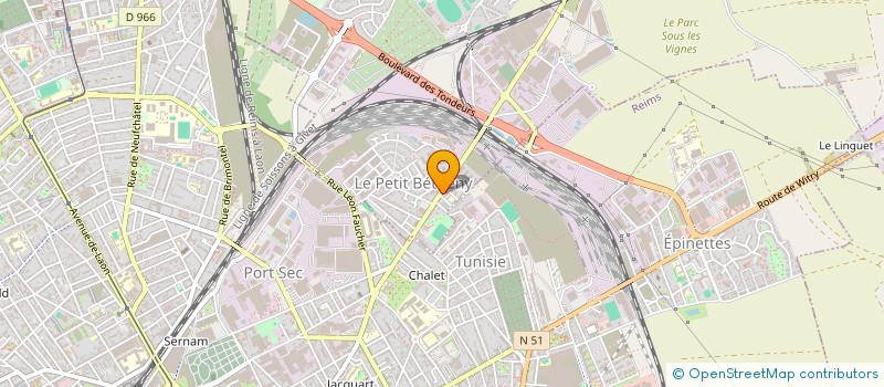 localisation de l'entreprise SCI LECLERC  BETHENY