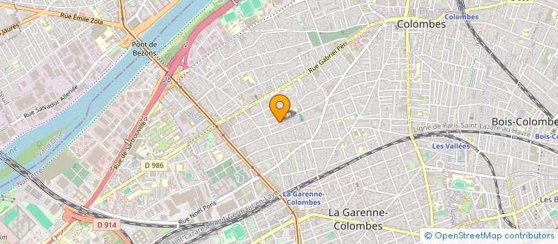 localisation de l'entreprise SCI LECLERC CLAUDIO à COLOMBES