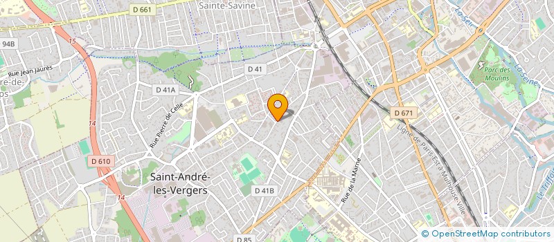 localisation de l'entreprise SCI LECLERC GESTION  SAINT-ANDRE-LES-VERGERS