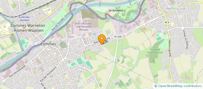 localisation de l'entreprise SCI LECLERCQ  COMINES