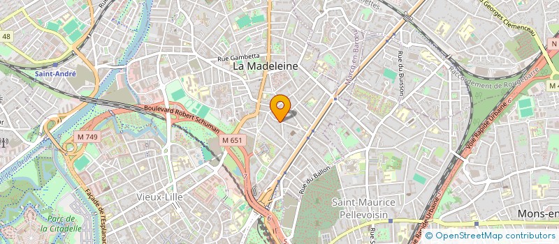 localisation de l'entreprise SCI LECLERCQ IMMOBILIER à LA MADELEINE