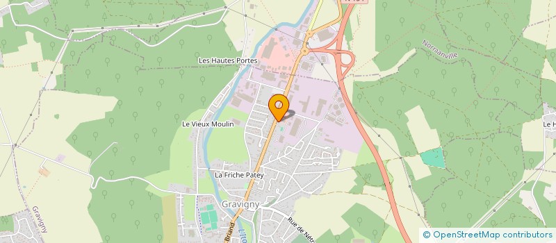 localisation de l'entreprise SCI LECLERCQ JOELLE à GRAVIGNY