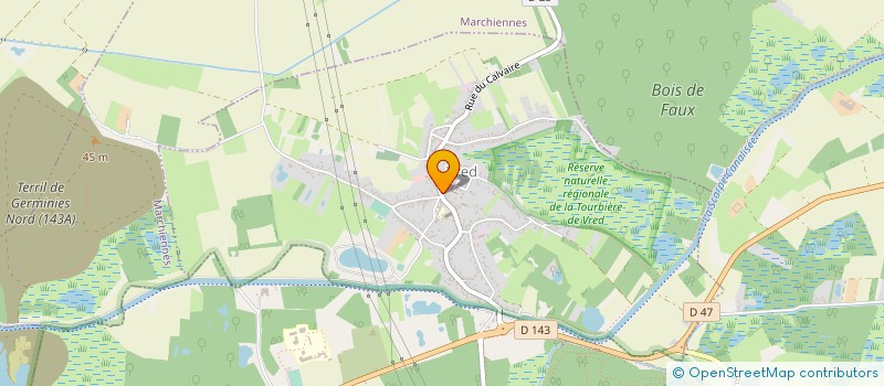 localisation de l'entreprise SCI LECLERCQ-MIRAGLIA  VRED