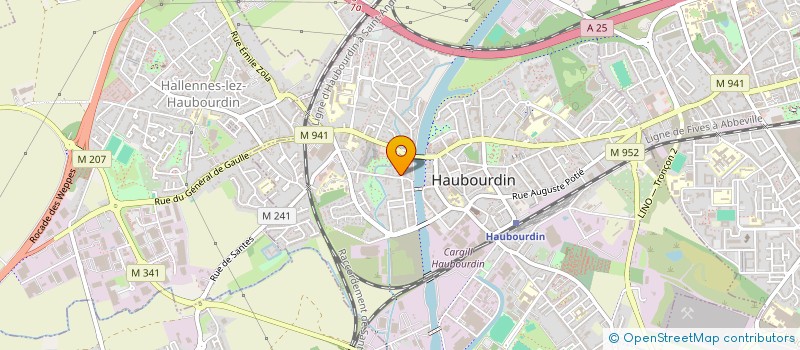 localisation de l'entreprise SCI LECLERCQ OUDOIRE  HAUBOURDIN