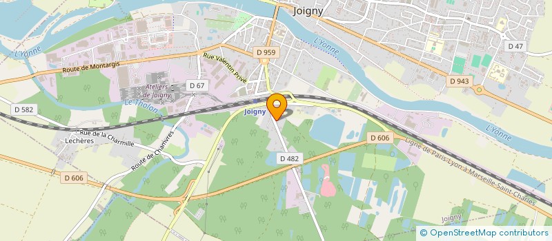 localisation de l'entreprise SCI LECLERQ à JOIGNY