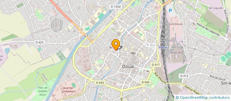 localisation de l'entreprise SCI LECLERT à DOUAI