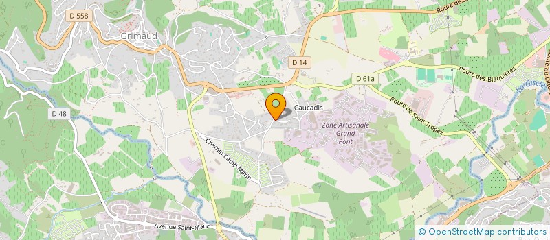 localisation de l'entreprise SCI LECLUYSE NATION à GRIMAUD