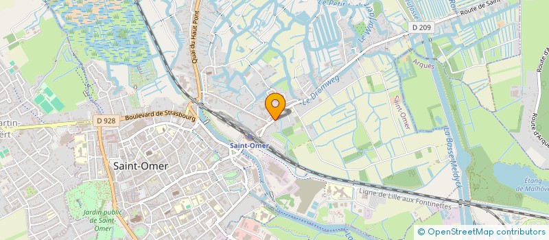 localisation de l'entreprise SCI LECOCQ WILLY ET GUY  SAINT-OMER