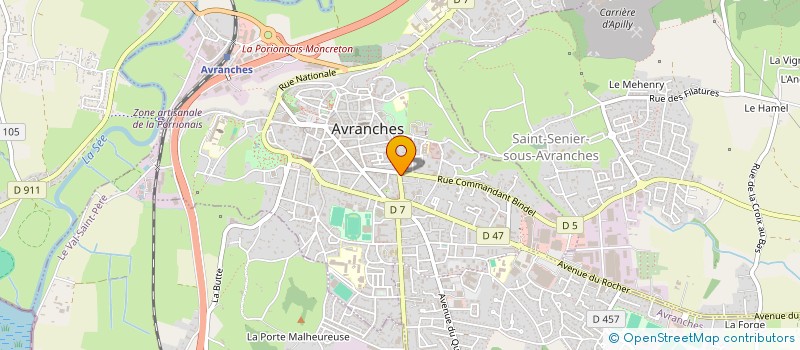 localisation de l'entreprise SCI LECOINTRE IMMO  AVRANCHES