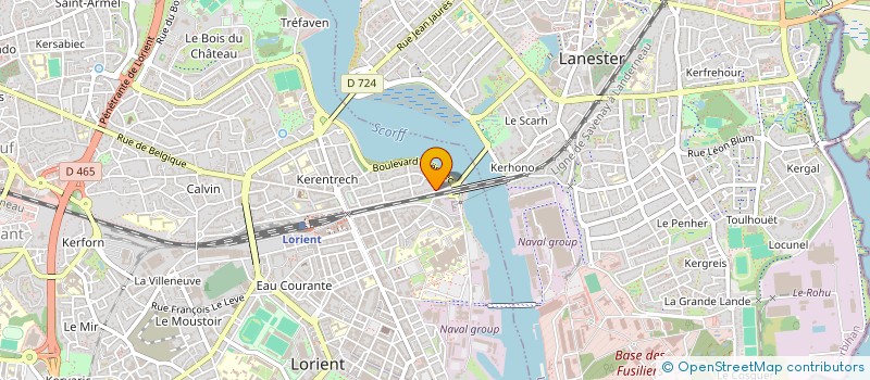 localisation de l'entreprise SCI LECOMATH  LORIENT