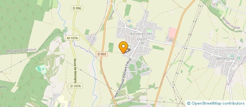 localisation de l'entreprise SCI LECOMPTE  ASNIERES-LES-DIJON