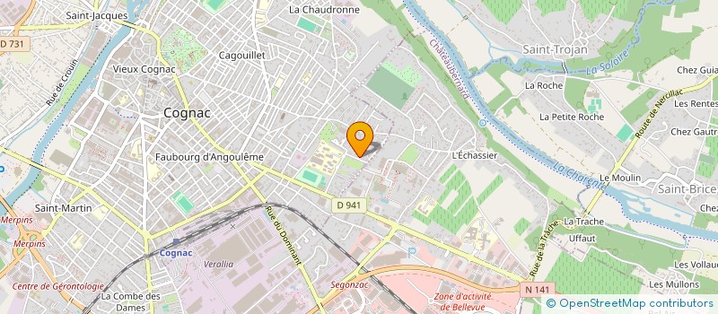 localisation de l'entreprise SCI LECOMTE à COGNAC