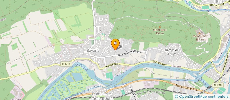 localisation de l'entreprise SCI LECOMTE GENESTIER  BAVANS