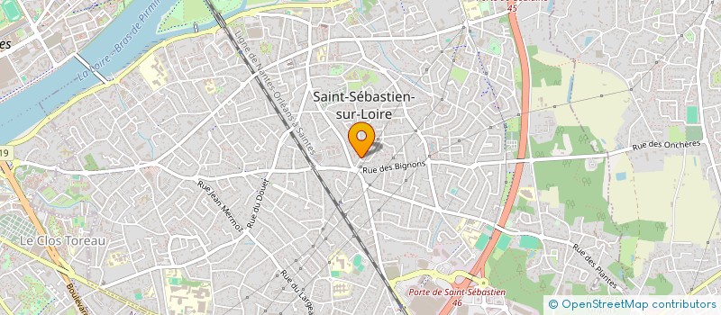 localisation de l'entreprise SCI LECOMTE-HERROU à SAINT-SEBASTIEN-SUR-LOIRE