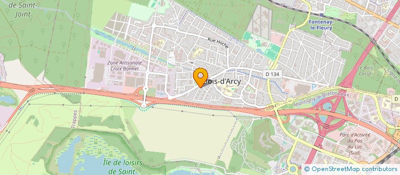 localisation de l'entreprise SCI LECONTE A MONTIGNY LE BRETONNEUX  BOIS-D'ARCY