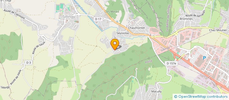 localisation de l'entreprise SCI LECOUBERT  SILLINGY