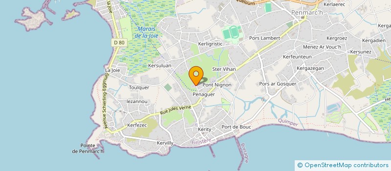 localisation de l'entreprise SCI LECOURBE  PENMARCH