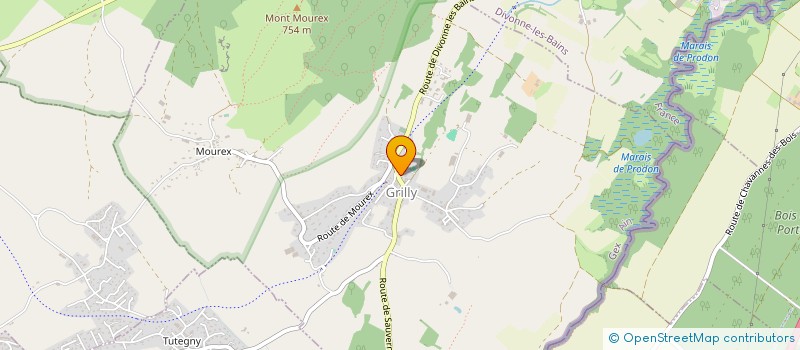 localisation de l'entreprise SCI LECOURBE  GRILLY