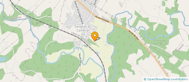 localisation de l'entreprise SCI LECOUTURE  SAUGNAC-ET-CAMBRAN